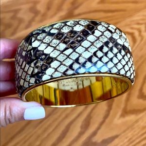 Authentic Dolce & Gabbana Python Wide Bangle
